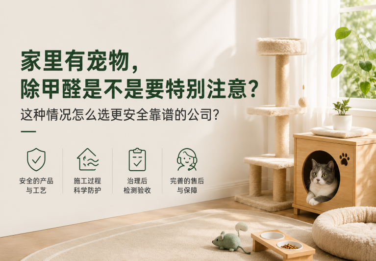 家里有宠物，除甲醛需要特别处理吗？这是一套更安全的判断方法